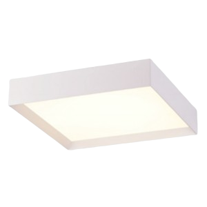 MINSE PLAFONNIER BLANC CARRE -IP20- 40W. DARC LUMINAIRE ABIDJAN