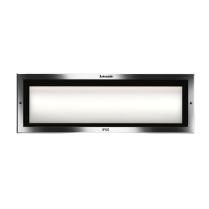 LUMINAIRE LED ENCASTRE RECTANGULAIRE 9W IP65 3000K CHROME BRILLANT. LUMINAIRE DARC ABIDJAN