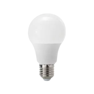 Darc — Ampoule LED blanche en forme d'ampoule classique, à visse E27, fond noir, style pixel art minimaliste
