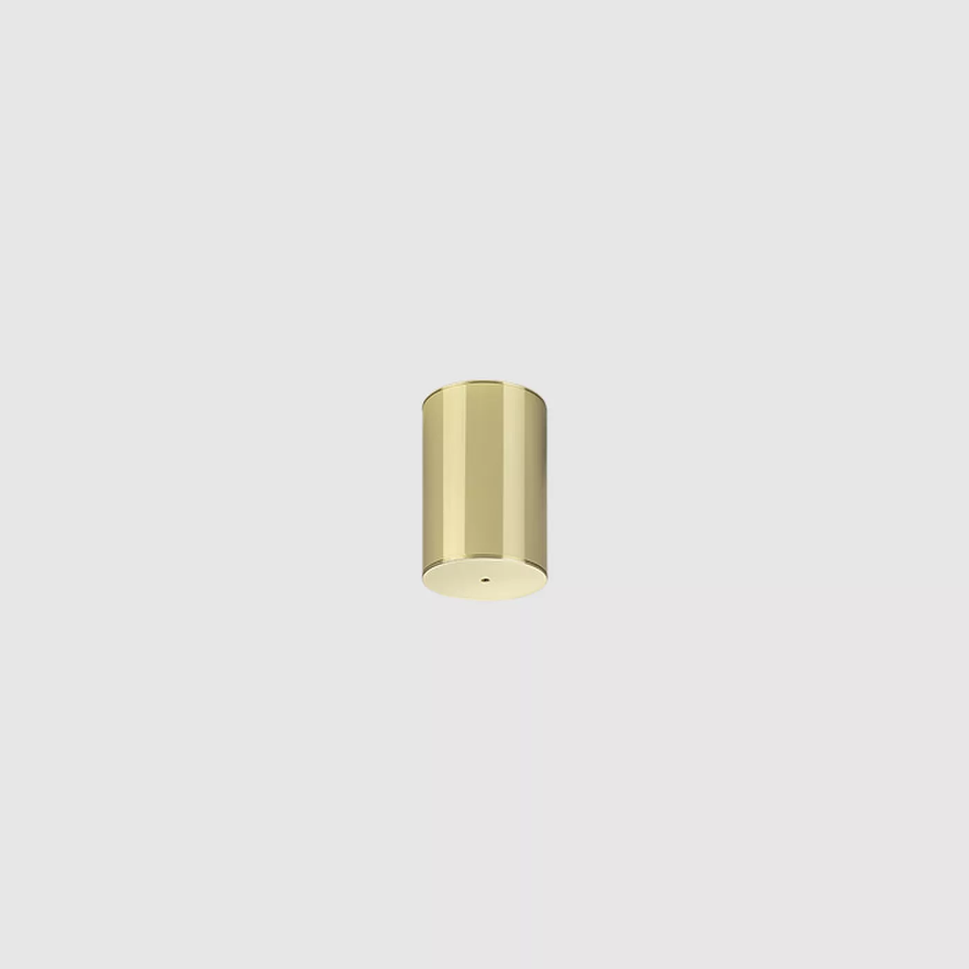 Darc — Un luminaire mural cylindrique doré, design épuré, avec une base étroite et une surface lisse réfléchissante, idéal pour un éclairage contempor