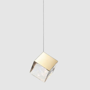 PYRITE CUBE WIDE/SMALL gold and silver. LUMINAIRE DARC ABIDJAN