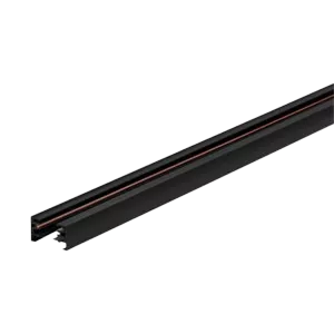 Darc — Un profilé en aluminium gris anthracite de forme trapézoïdale, avec des rainures en zigzag régulières sur les côtés et une surface lisse au cen