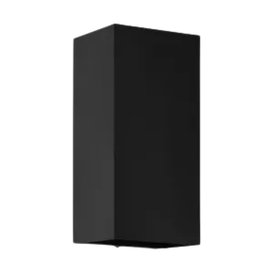 Darc — Boîtier électronique noir rectangulaire, design épuré avec des bords légèrement arrondis et une finition lisse, posé sur un support noir.