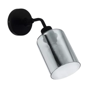 Darc — Une bouteille en métal argentée de forme cylindrique avec un bouchon noir arrondi, posée sur un fond noir.