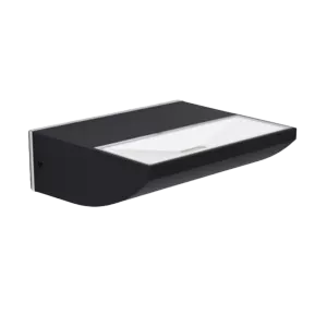 Darc — Une imprimante jet d'encre de forme rectangulaire et légèrement arrondie, de couleur noire avec un panneau avant blanc et des bords légèrement