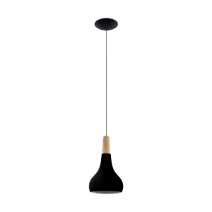 Darc — Applique murale suspendue en métal noir et blanc, composée d’un tube vertical fin et d’une base carrée avec un petit pied ajustable, sur fond n