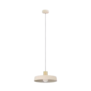 Darc — Applique murale blanche en forme de carré suspendue par une tige métallique fine, avec une base carrée légèrement plus large en bas, sur fond n