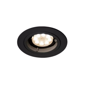 Spot encastré rond SERIE 223 HV GU10 blanc/noir. LUMINAIRE DARC ABIDJAN