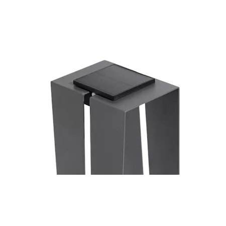 Darc — Un pied métallique transparent et design soutenant une tablette numérique, avec une structure légère et des lignes épurées