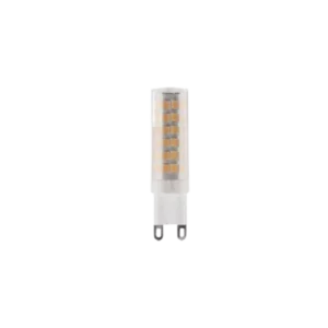Darc — Un module LED linéaire de couleur blanche, encastrable, avec des bandes lumineuses orange et blanches alignées verticalement, conçu pour un écl