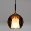 Glo large suspension en verre miroir bronze – Image 3