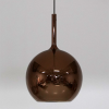Glo large suspension en verre miroir bronze – Image 2
