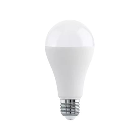 Darc — Une ampoule LED blanche en forme d'ampoule classique, stylisée en pixel art, avec une base filetée visible et un rendu lumineux doux.