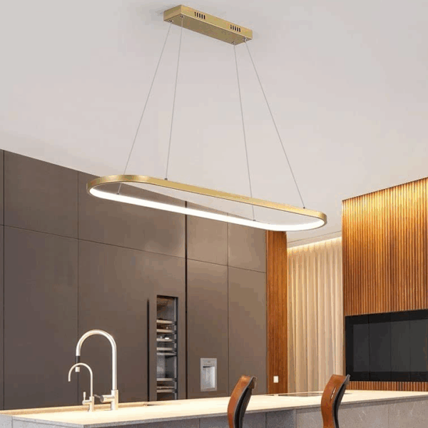 maison décoration dorée Salon led luminaire