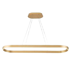 LAMPE LED SUSPENDUE 50W 3000K OR BROSSE. LUMINAIRE DARC ABIDJAN