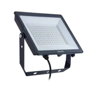 Darc — Un projecteur LED Philips monté sur un support métallique noir, émettant une lumière uniforme et puissante à travers une grille carrée transluc