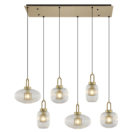 Luminaire suspendu led verre transparent. LUMINAIRE DARC ABIDJAN