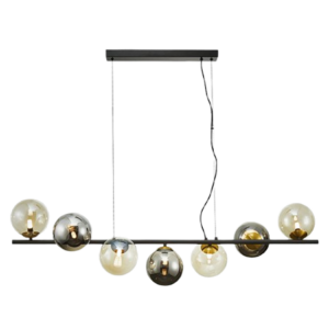 INOA lampe 7L noir-fumée-ambré. DARC LUMINAIRE ABIDJAN