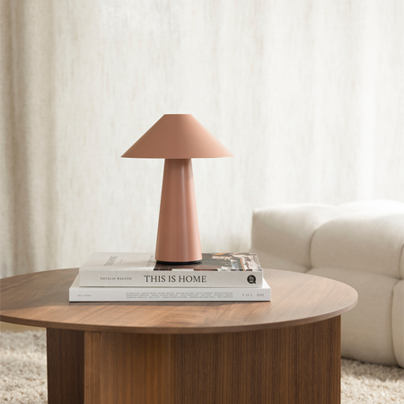 Lampe de table portable Cannes IP44 – Rose poudré – Image 3