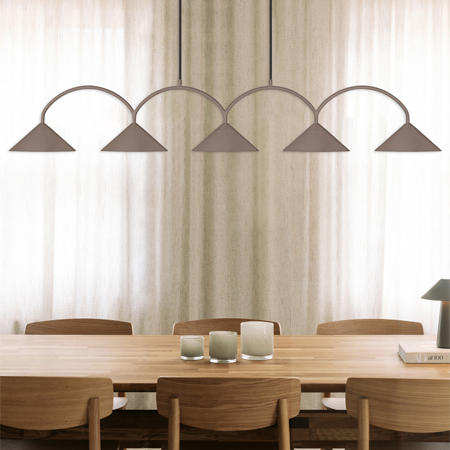 Pendentif Curve 5 Moka – Image 2