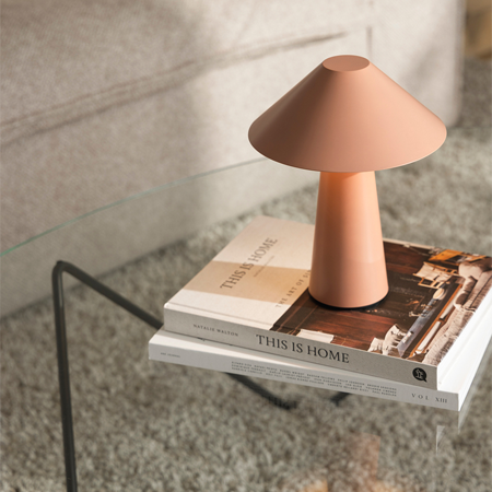 Lampe de table portable Cannes IP44 – Rose poudré – Image 4