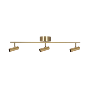 Plafonnier Hubble 3 long Laiton brossé. DARC LUMINAIRE ABIDJAN