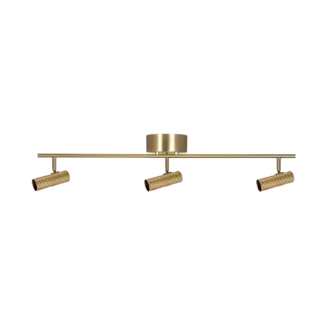 Plafonnier Hubble 3 long Laiton brossé. DARC LUMINAIRE ABIDJAN