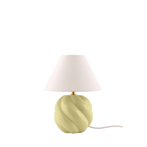 Dahlia 24 Jaune beurre Lampe de table. DARC LUMINAIRE ABIDJAN