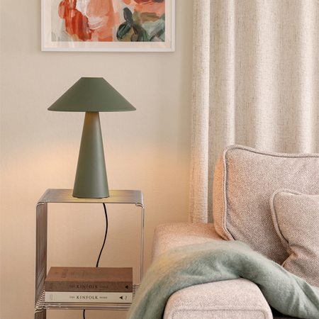 Lampe de table Cannes – Vert mousse – Image 2
