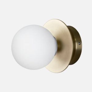 Art Déco Applique/plafonnier IP44 – Laiton brossé